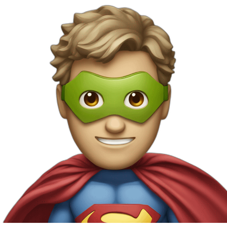 superhero math mascote emoji