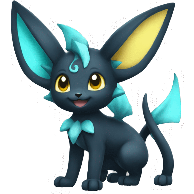 Umbreon-Vaporeon full body emoji