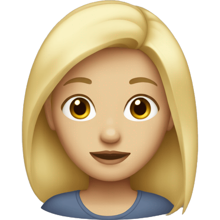 Blonde girl  emoji