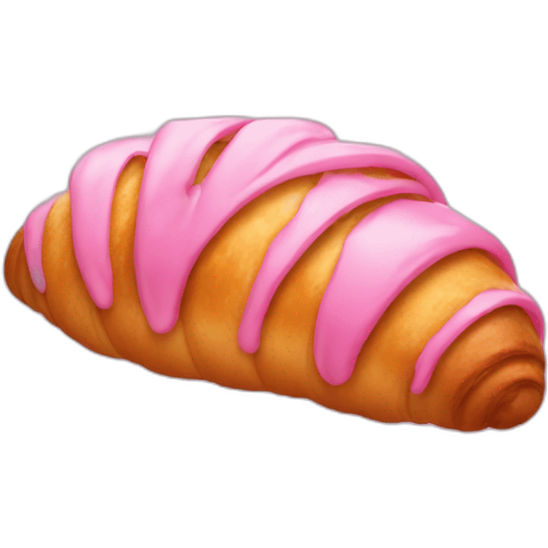 pink croissant emoji