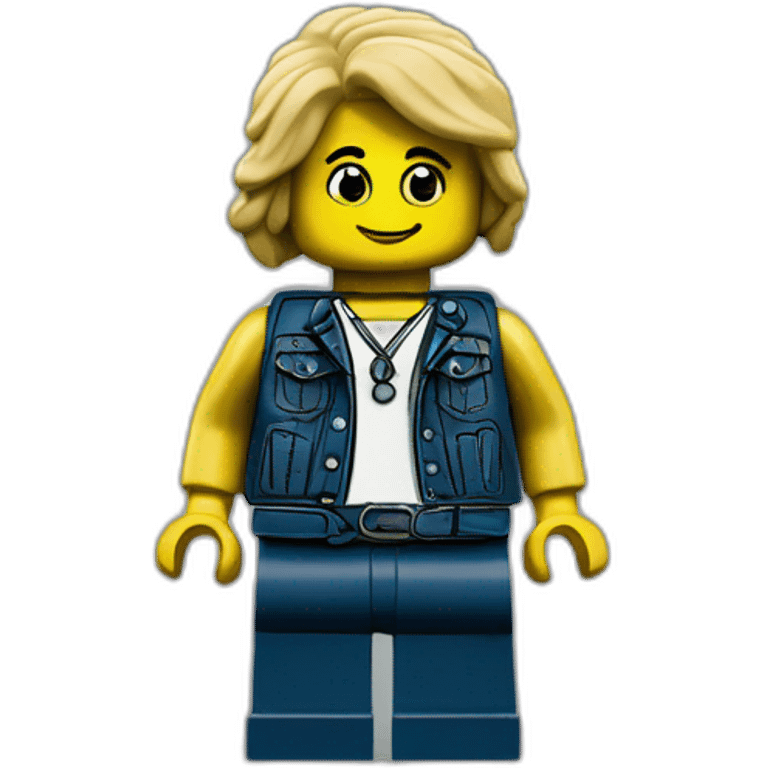 Trans LEGO minifigure emoji