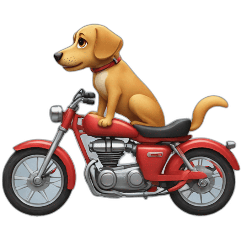 Dog on bike emoji