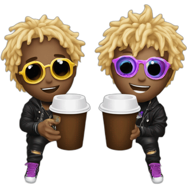 lil uzi vert and lil pump double cup emoji