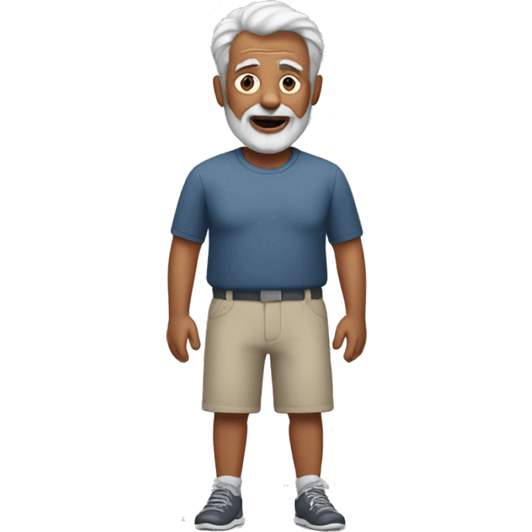 Old man in bike shorts emoji