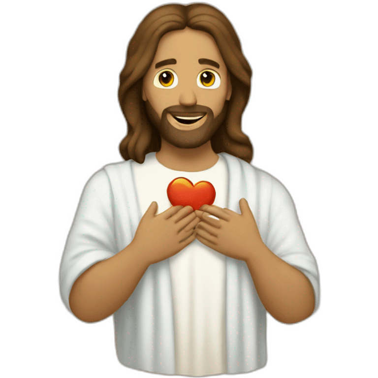 Jesus loving the world  emoji