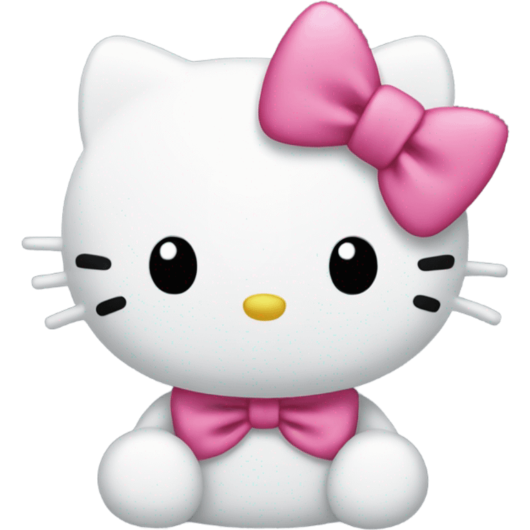 Hello kitty with a bow  emoji