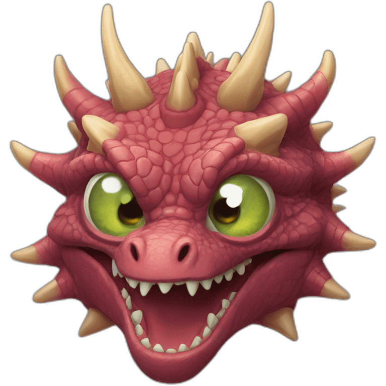 Dragon trois têtes cyclope emoji