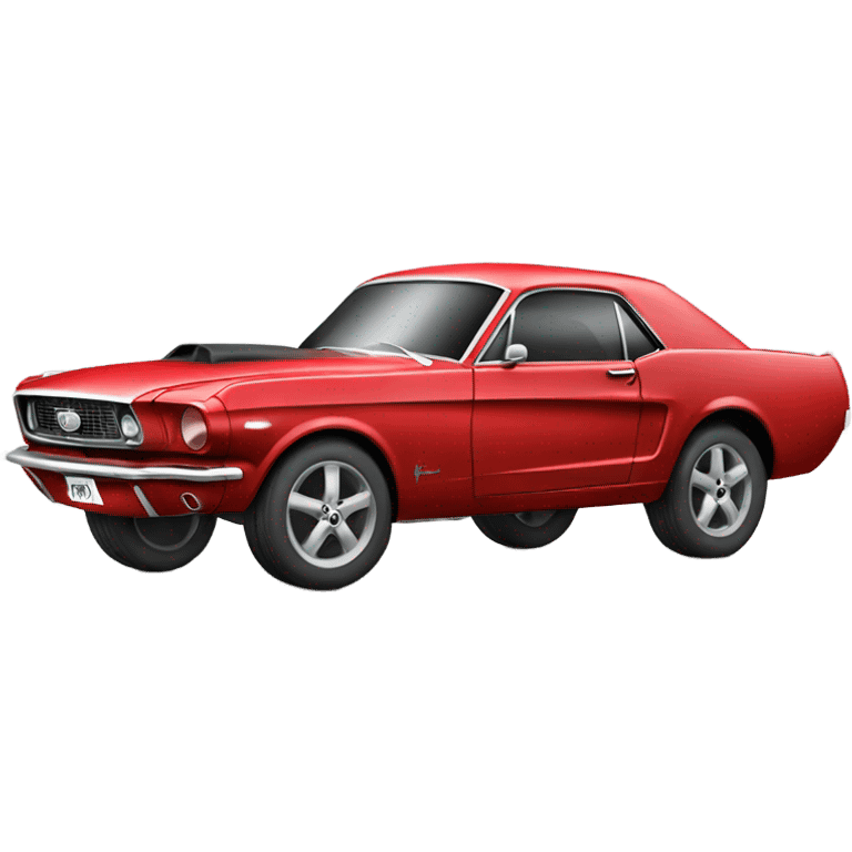 Red mustang car  emoji