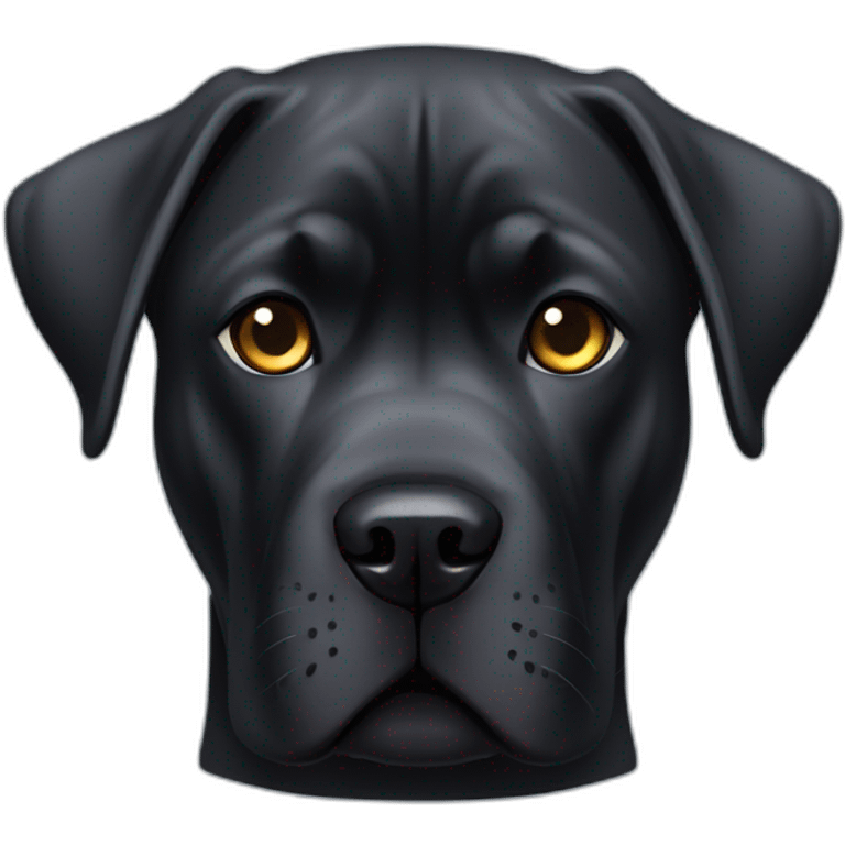 Black Cane Corso emoji