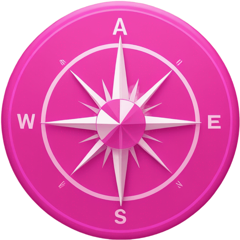 pink compass emoji