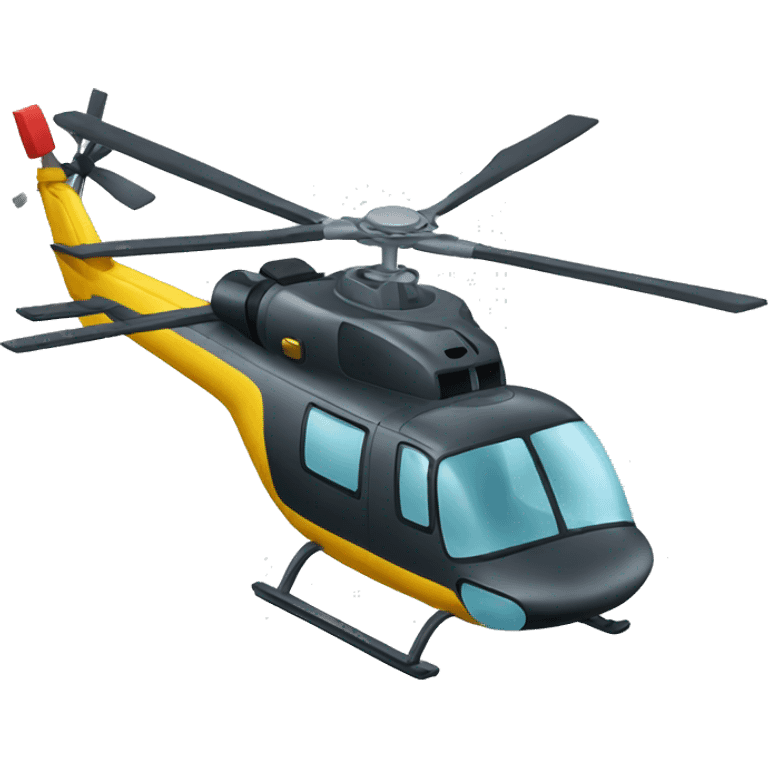 helicopter with a lock emoji