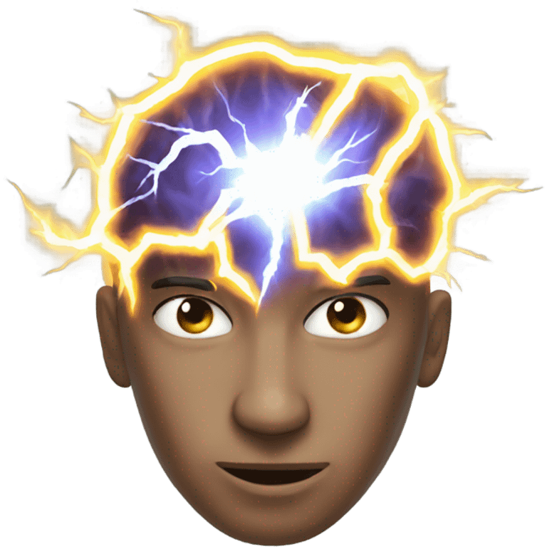 lightning brains emoji