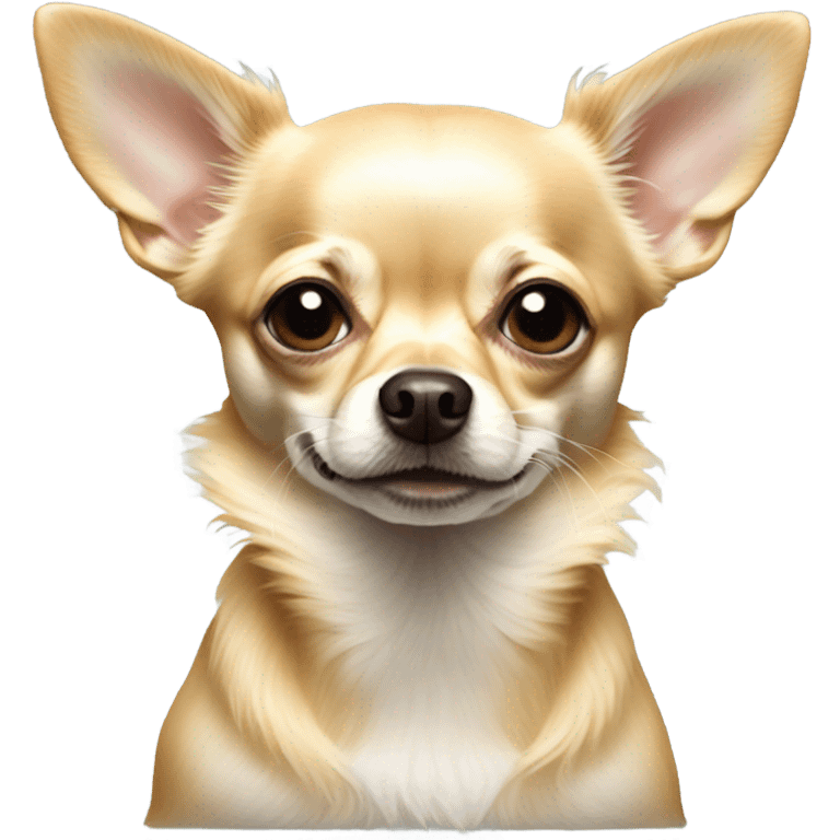 realistic blonde chihuahua portrait emoji