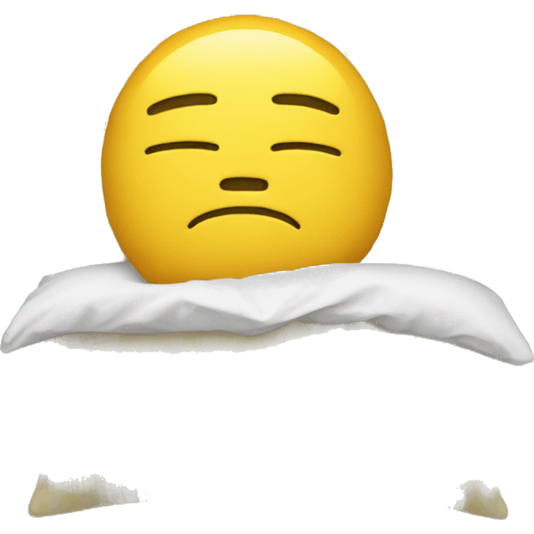 yellow emoji man with pillow head in pajamas without socks emoji