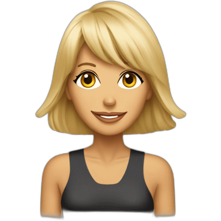 Brigitte Macron à la plage emoji