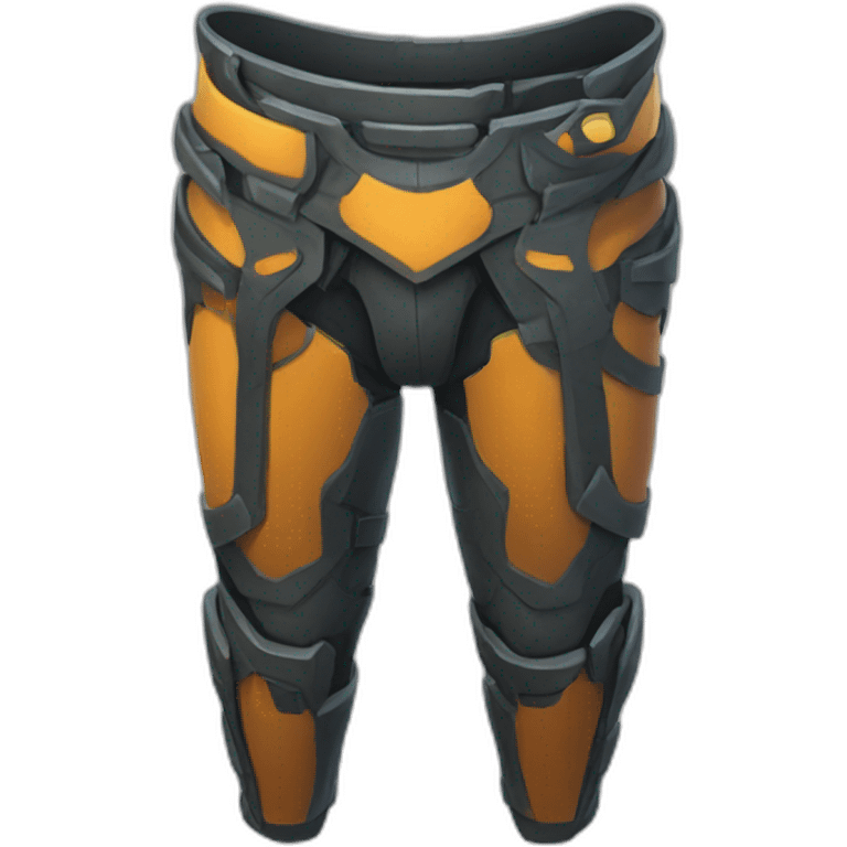 futuristic colored crimsom armored pants emoji