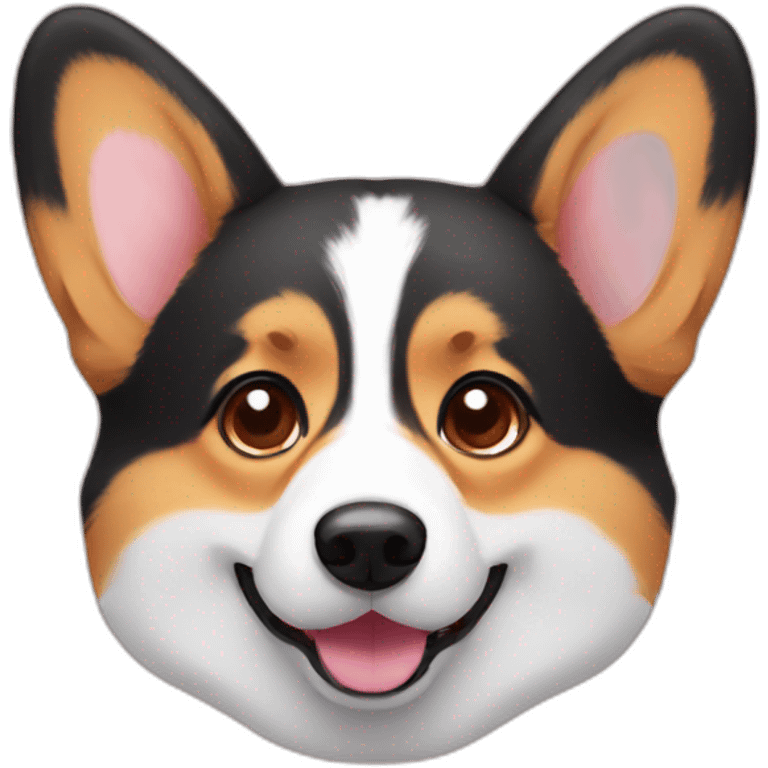 Cute Corgi head emoji