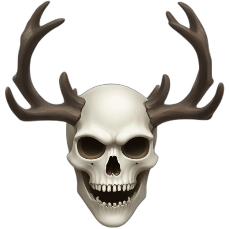 Wendigo with deer skull head  emoji