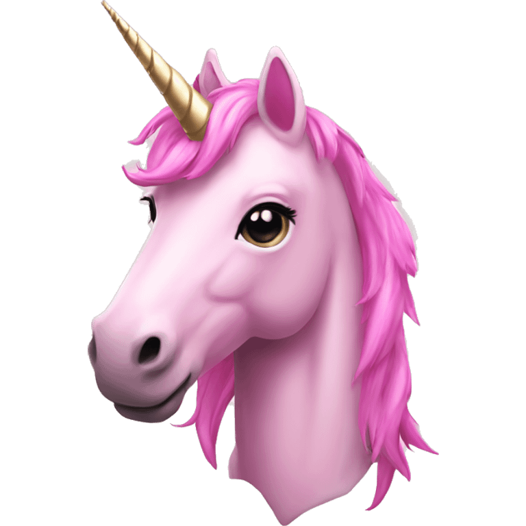 Unicorn pink emoji