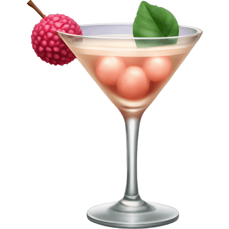 Lychee martini  emoji