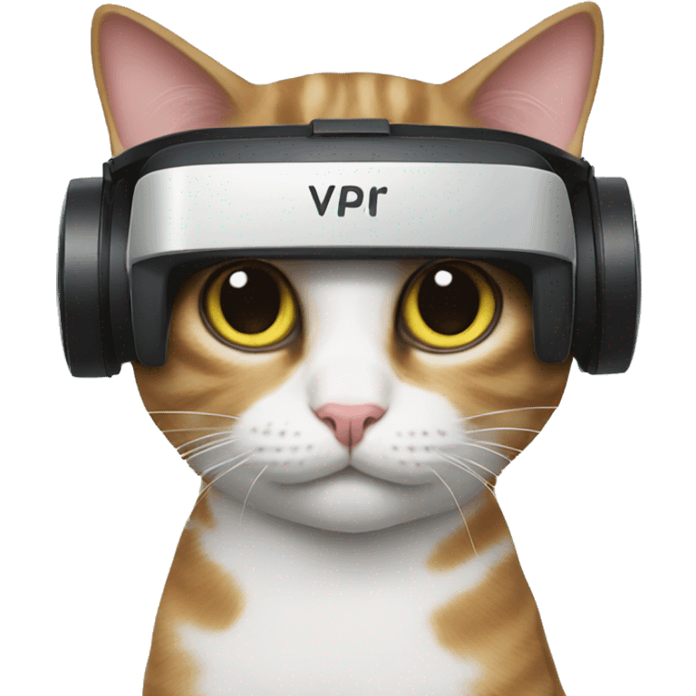 cat with vr emoji