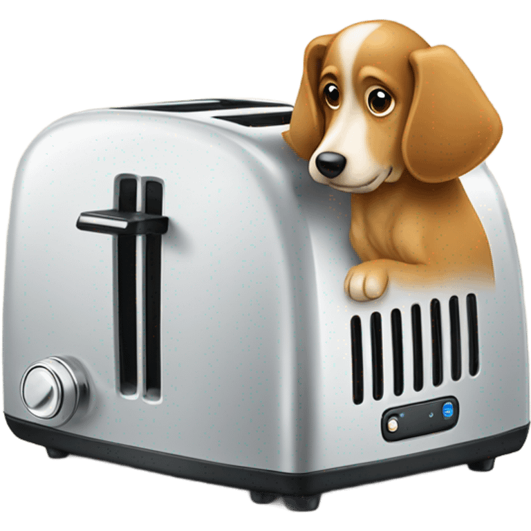 toaster with dog emoji