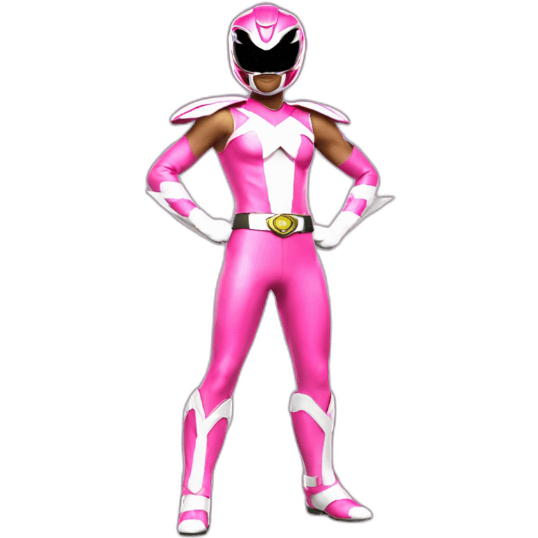 pink power ranger full body emoji