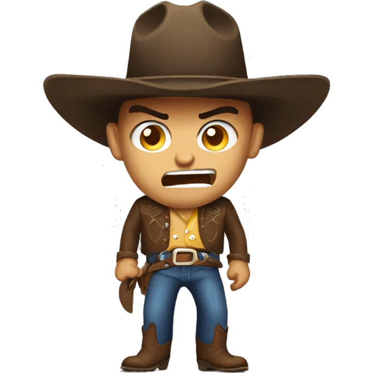 Angry cowboy  emoji