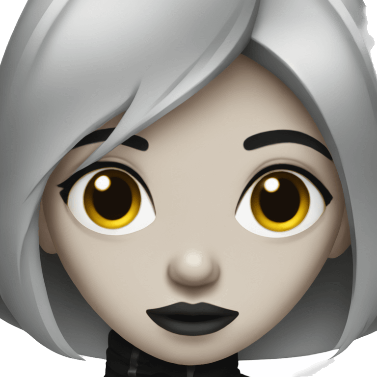 Sick goth girl emoji