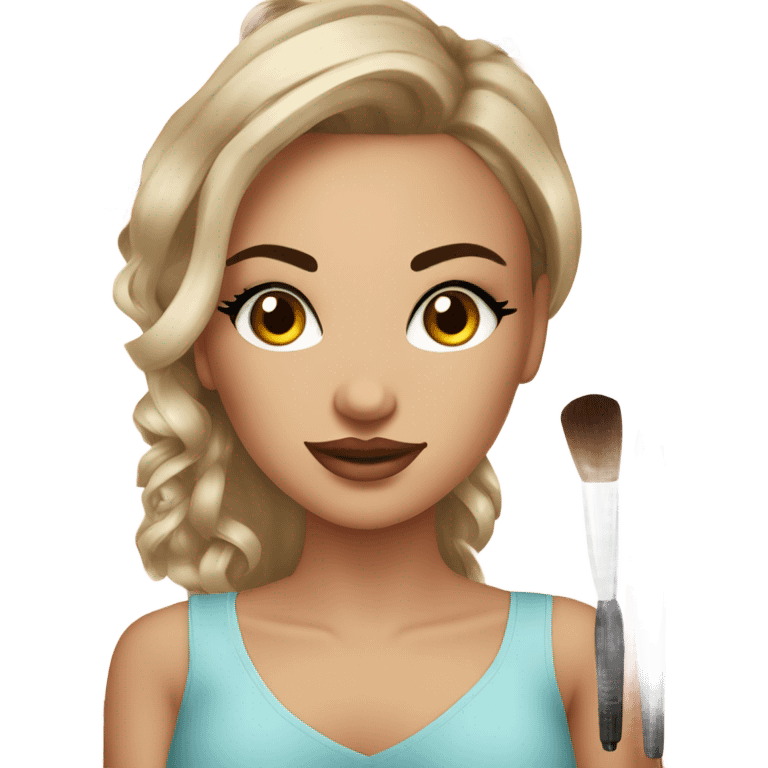 Permanent make-up master girl emoji