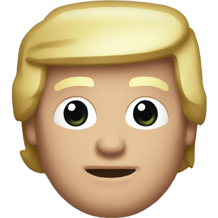 Donald trump emoji  in pixel emoji