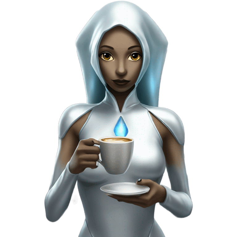 (https://www.emojis.com/emoji/alien-pleiadian-female-in-silver-dress-full-figure-FIgagK2UBTg DRINKS https://www.emojis.com/emoji/coffee-kiYhT59hY2r) IN https://www.emojis.com/emoji/futuristic-bar-BwovuL8wtJP emoji