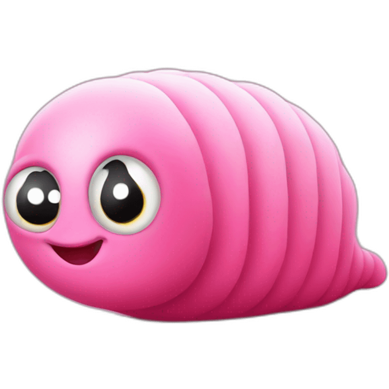 Cute Pink slug emoji