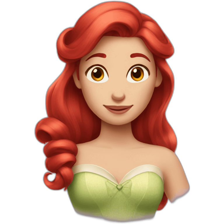 disney princess red hair emoji