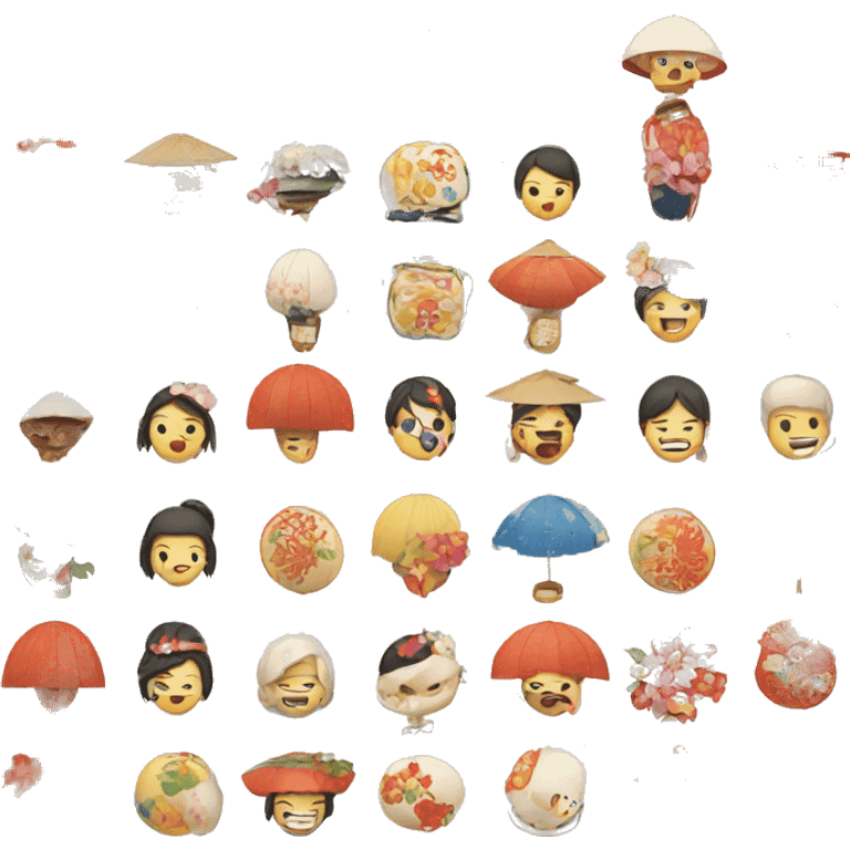 Japanese summer festival emoji