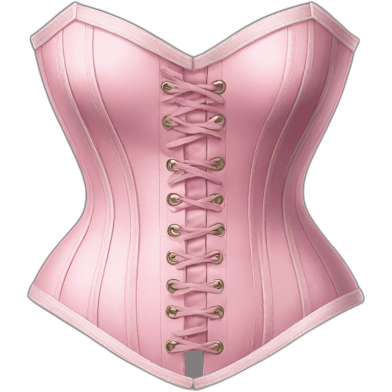 Vintage pink pastel corset emoji