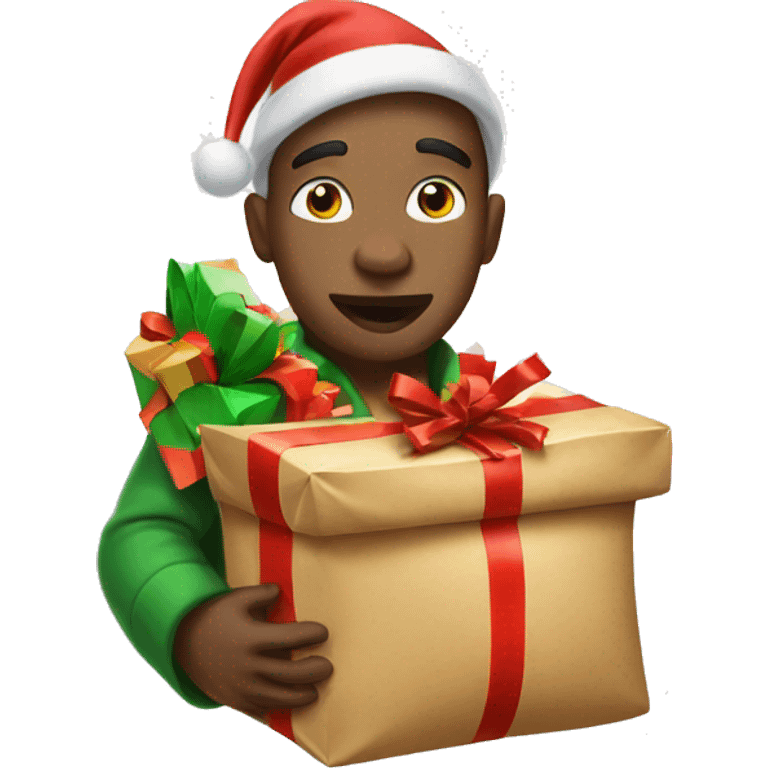 with sack of christmas gifts emoji