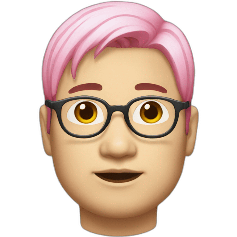 pinkhair-fat-japanese-man-redspectacle emoji