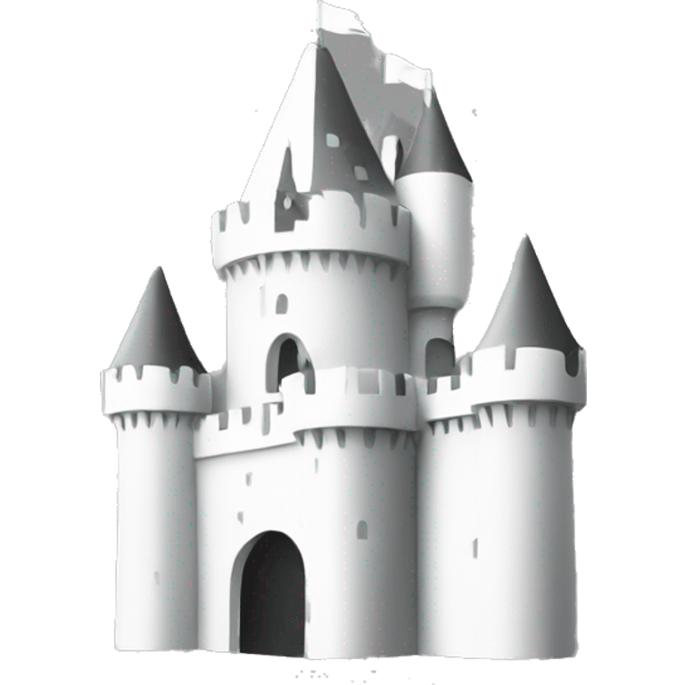 monochrome castle minimal emoji