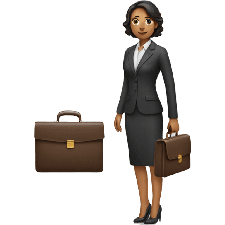 woman holding briefcase emoji