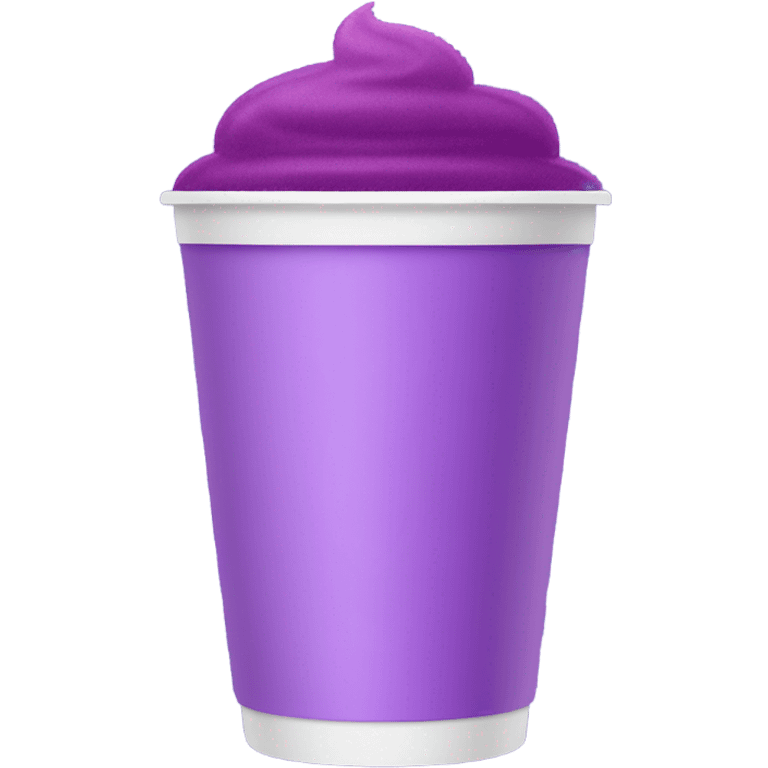 Purple drink in styrofoam cup emoji