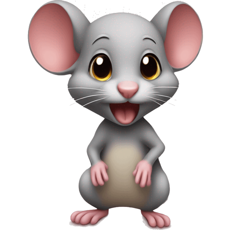 Mouse cute Angriff emoji