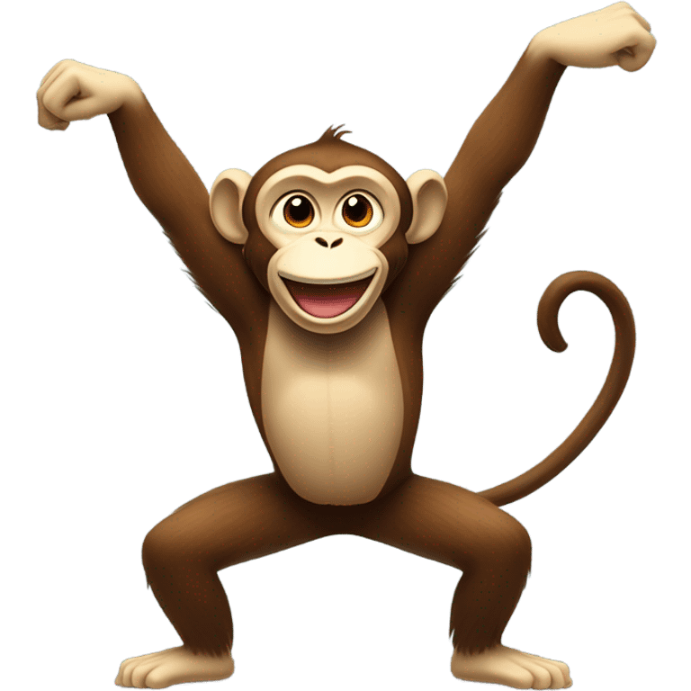 Monkey dabbing emoji