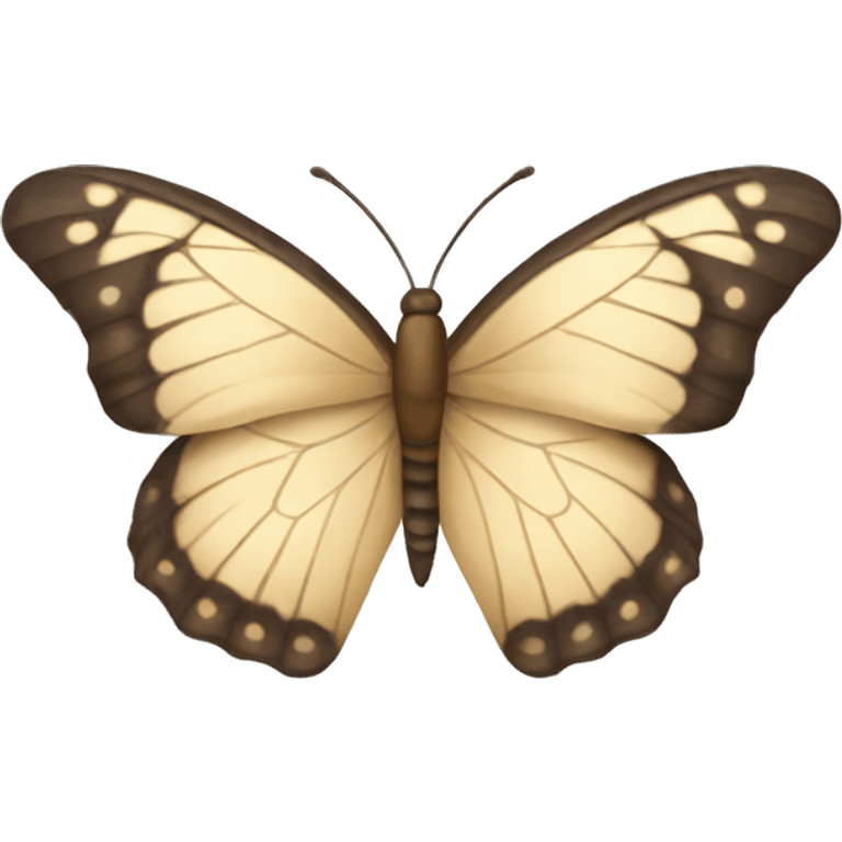 Beige butterfly emoji