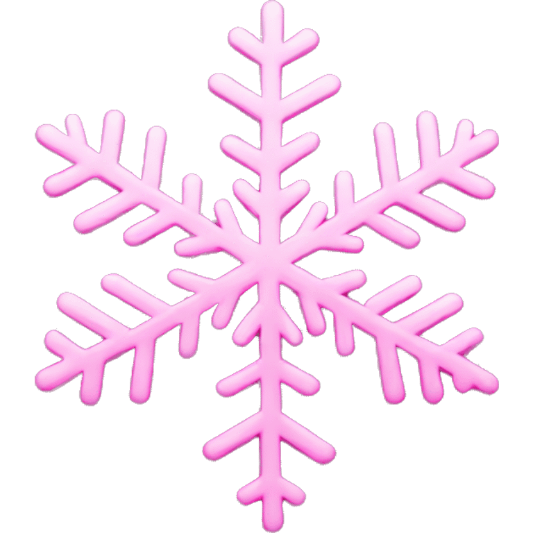 Pink snowflake  emoji