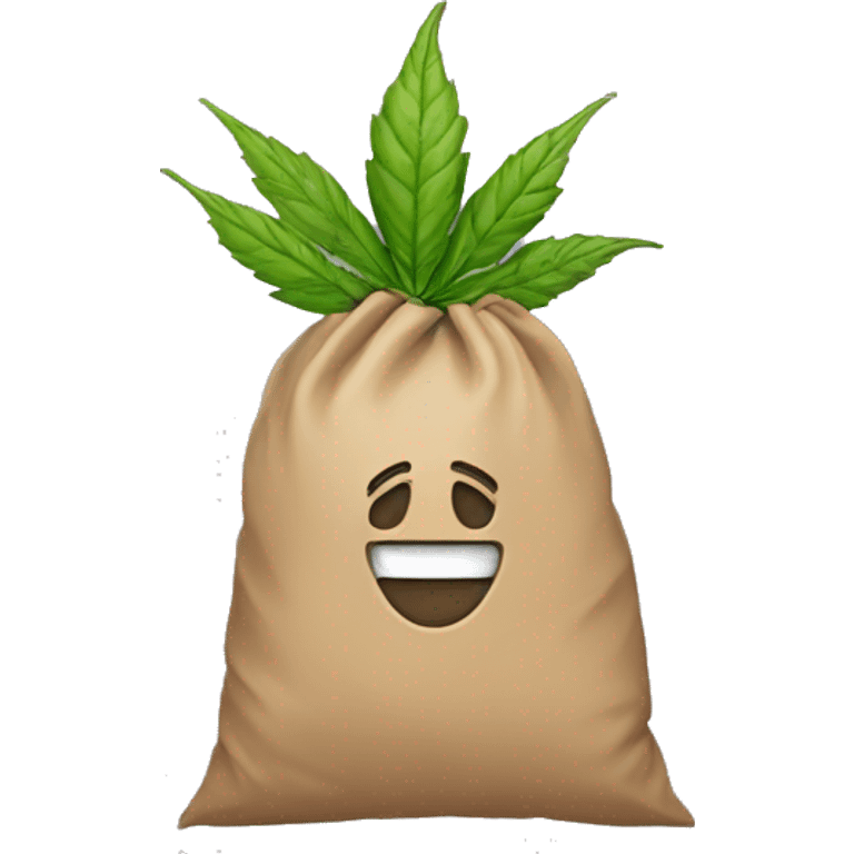 Weed in a bag emoji