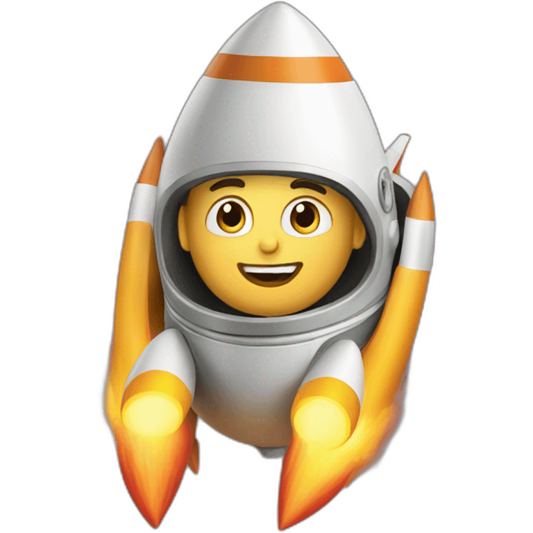 Accountant in a rocket emoji