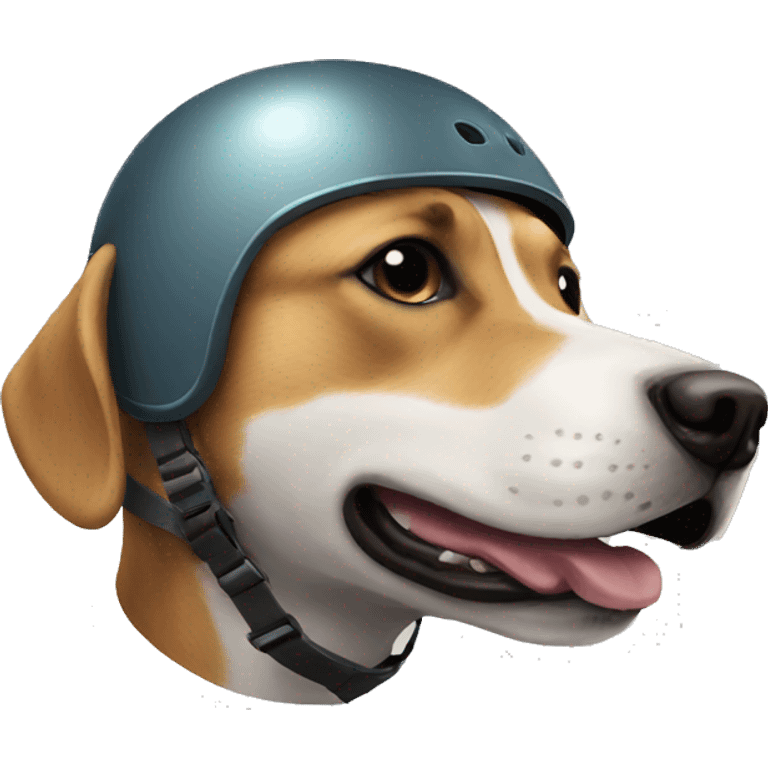 Dog helmet emoji