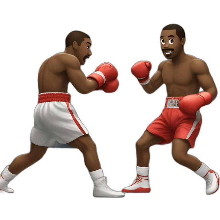 Boxing match emoji