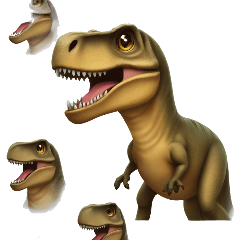 T. rex wearing beanie emoji